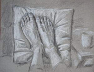 drawing of feet