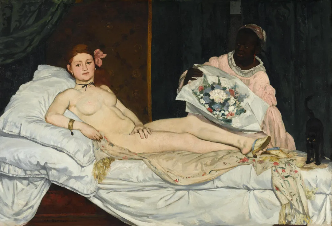 Edouard ManetOlympia 1863, possibly the first modern nude in art