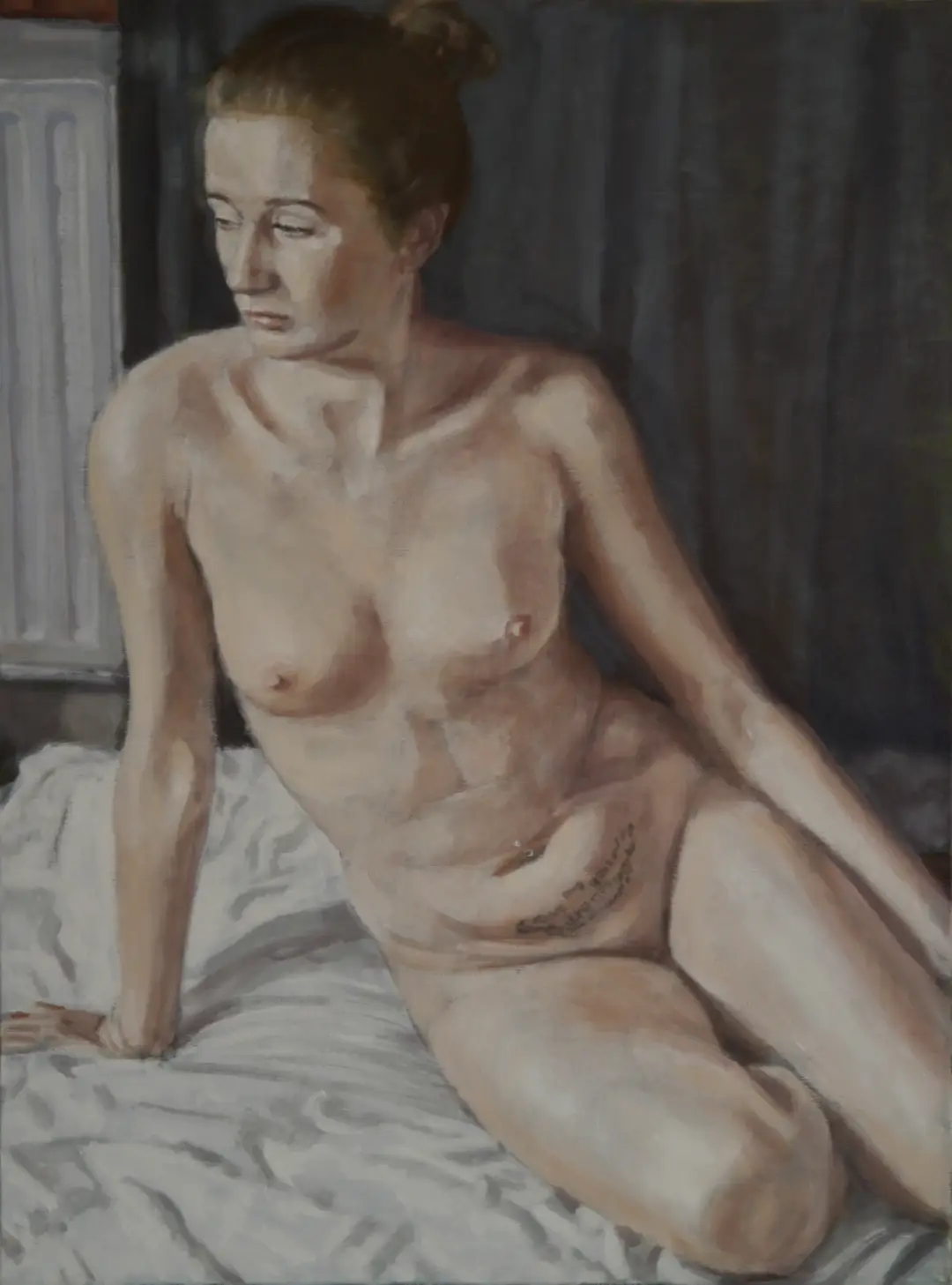 nude portrait of artist model