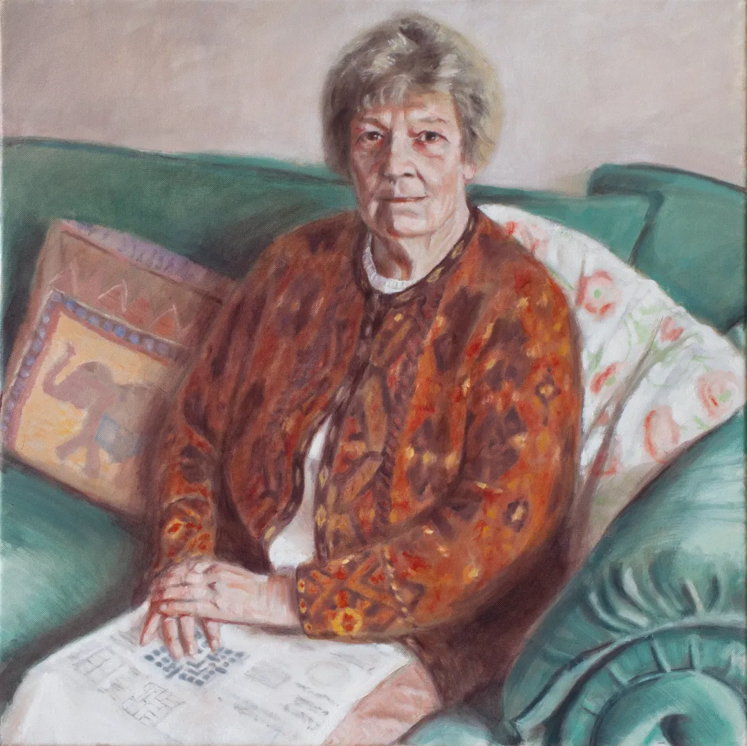 painting of the artist's mother