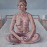 woman on bed painting of woman on bed breast mastectomy cancer survivor
